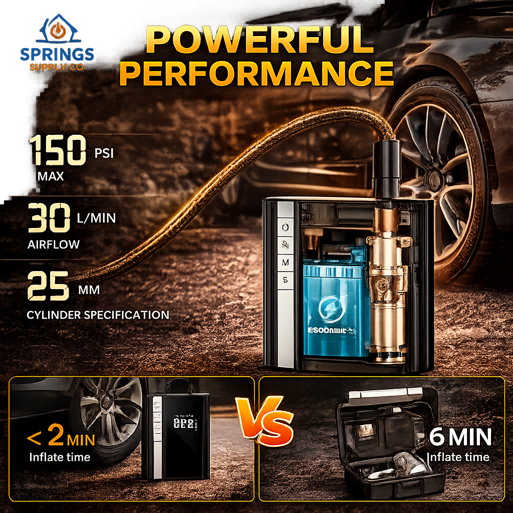 4 in One Jumpstarter + Air Compressor