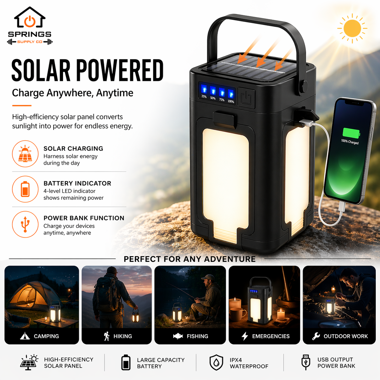 Portable Solar Lantern & Emergency BackUp – Perfect for Load Shedding
