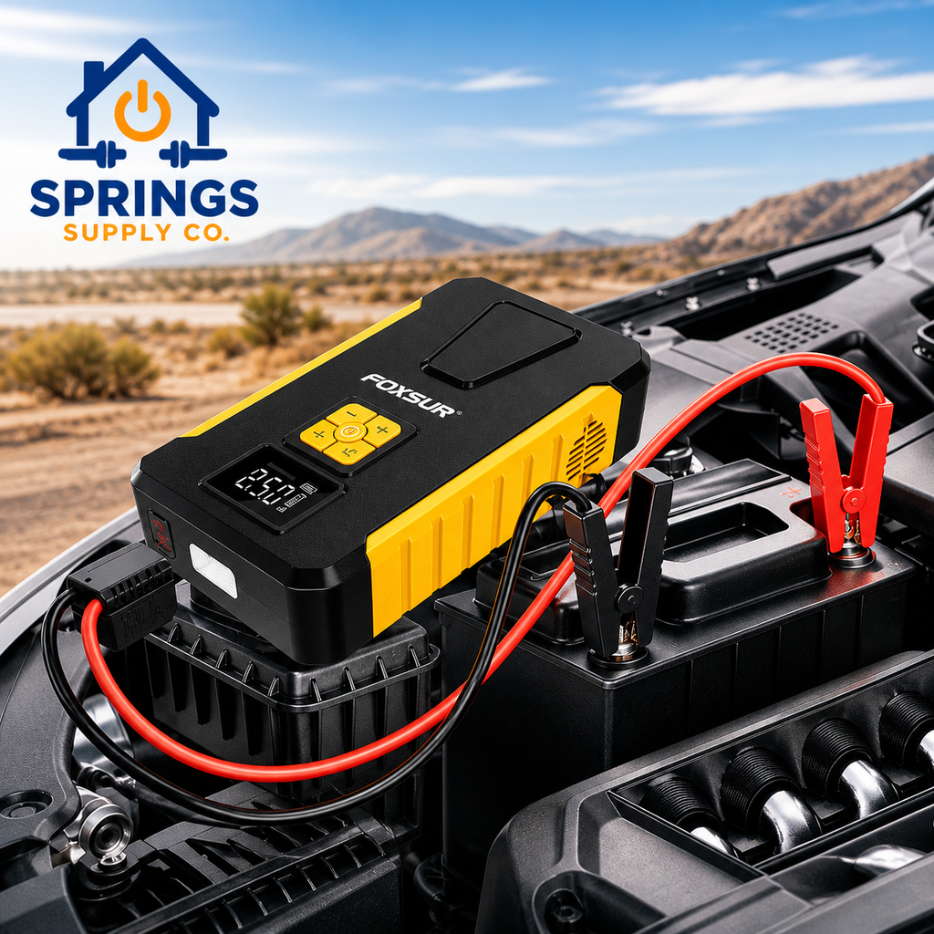 4-in-1 Portable Jump Starter & Air Compressor