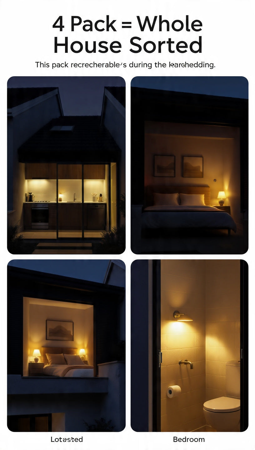 4 x 9W Rechargeable LED Bulb E27. 4-5hr Loadshedding Backup